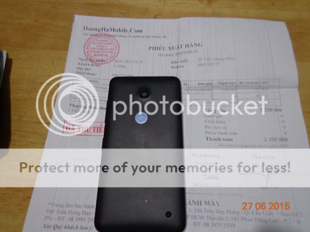 Bán nhanh cái lumia 630 màu đen còn bh đến 3/2016