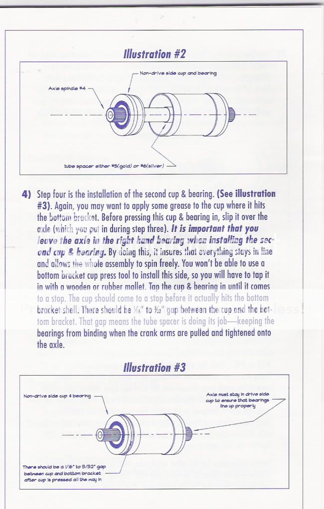 New Redline Flight cranks/sealed bearing install help